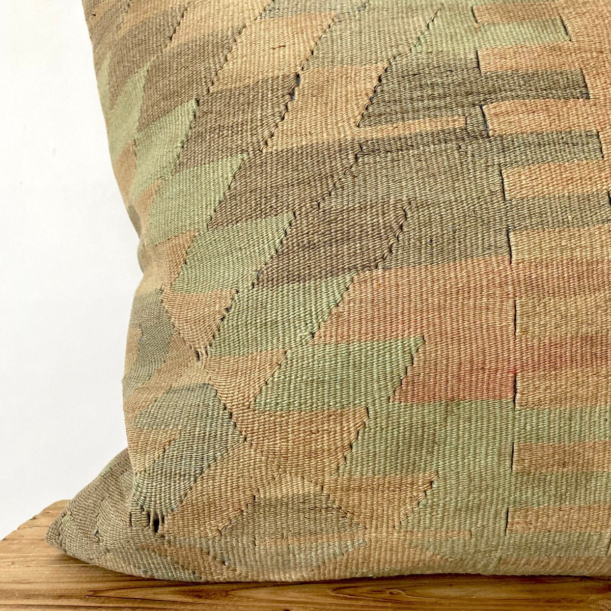 Loreen - Green Kilim Pillow Cover