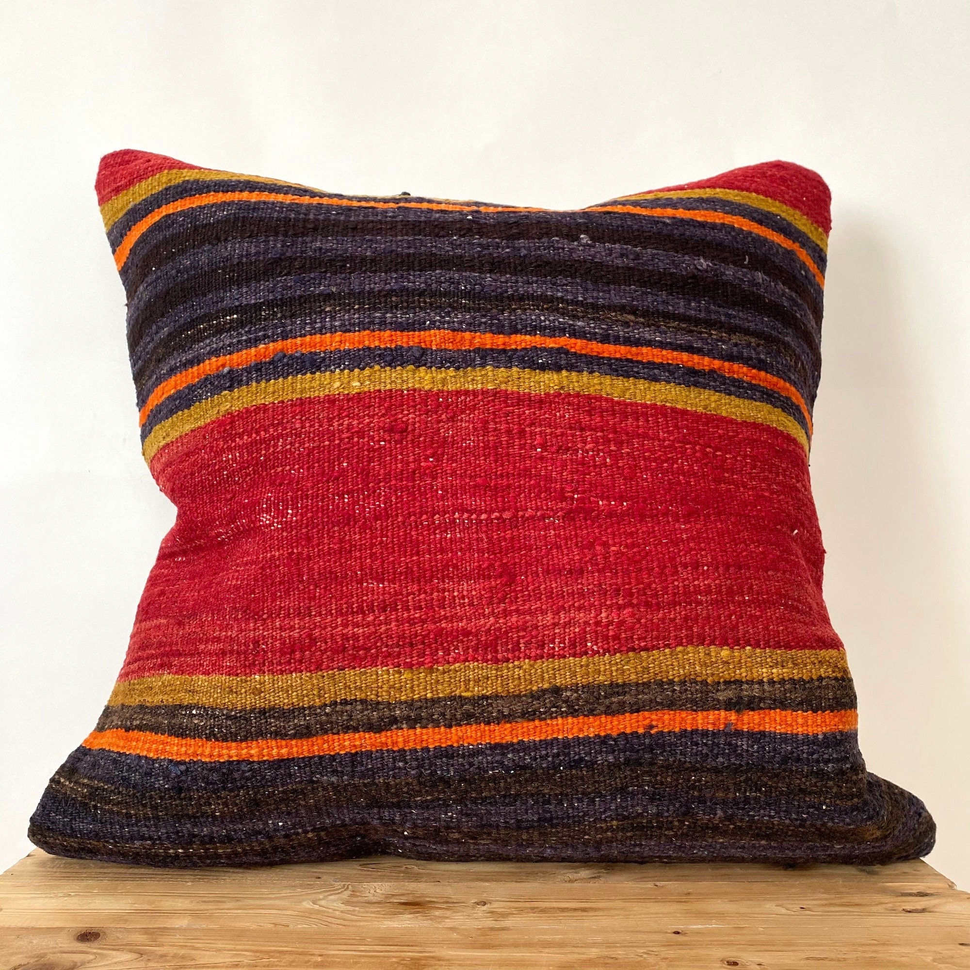 Lael - Black Kilim Pillow Cover