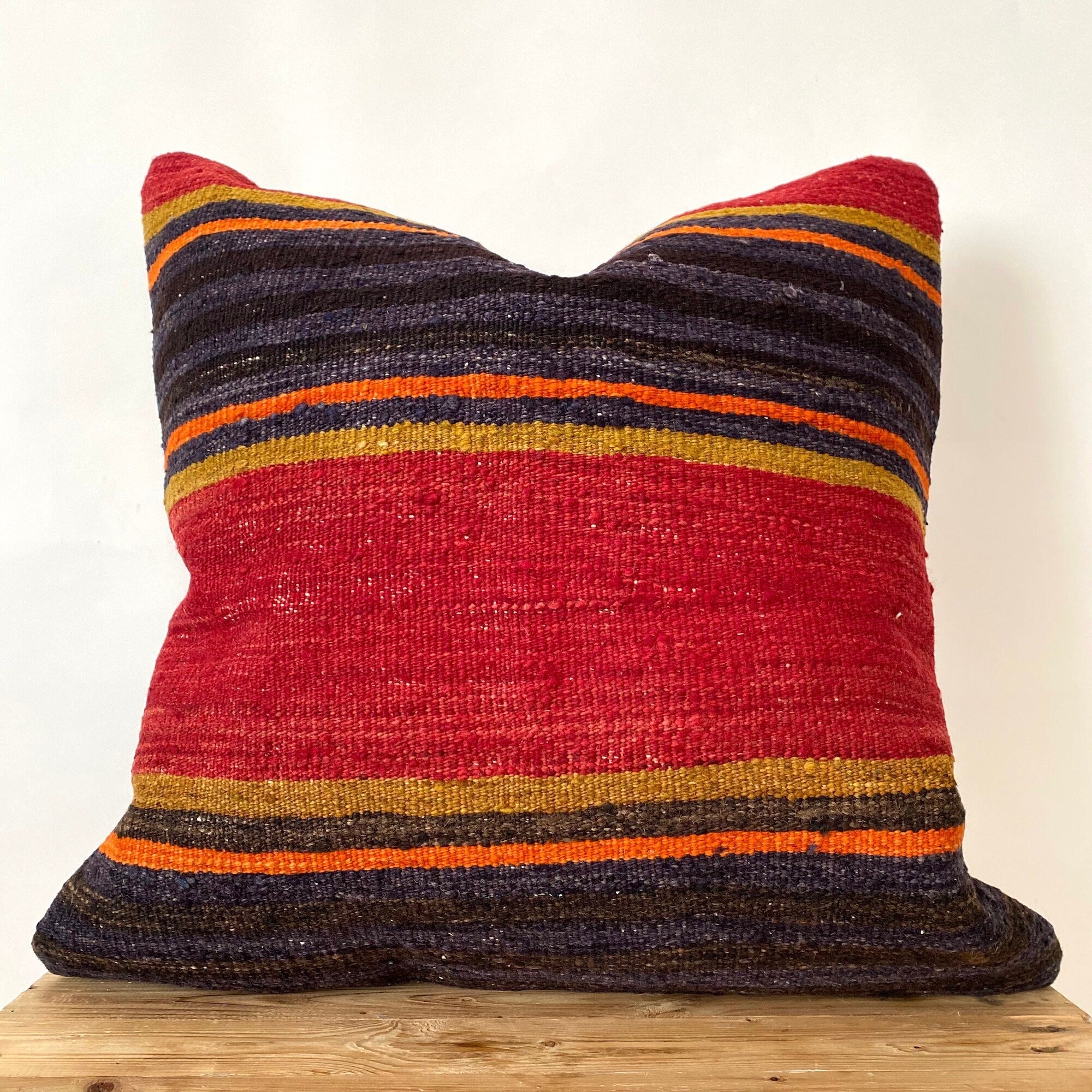 Lael - Black Kilim Pillow Cover