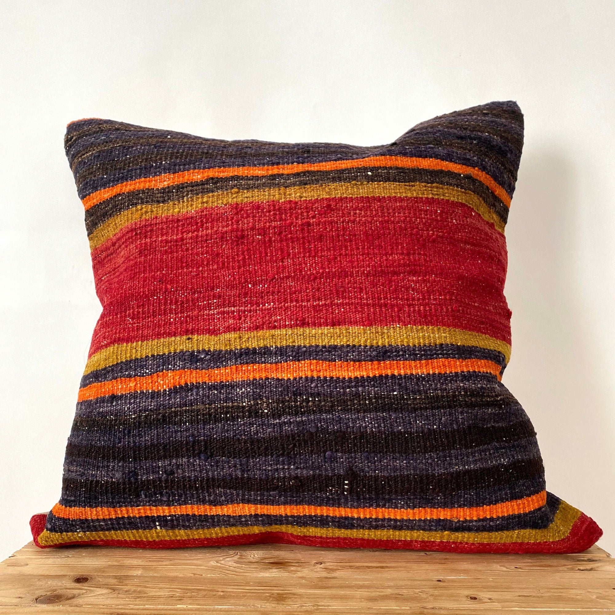 Lucienne - Black Kilim Pillow Cover