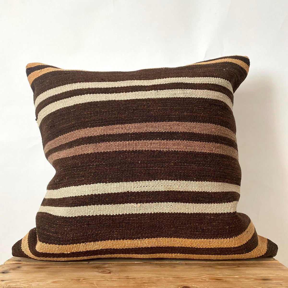 Lirael - Brown Kilim Pillow Cover