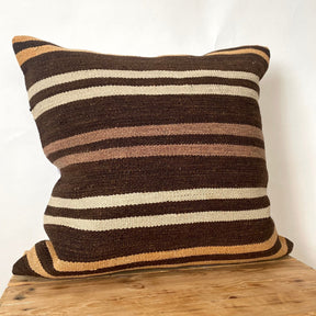 Lirael - Brown Kilim Pillow Cover