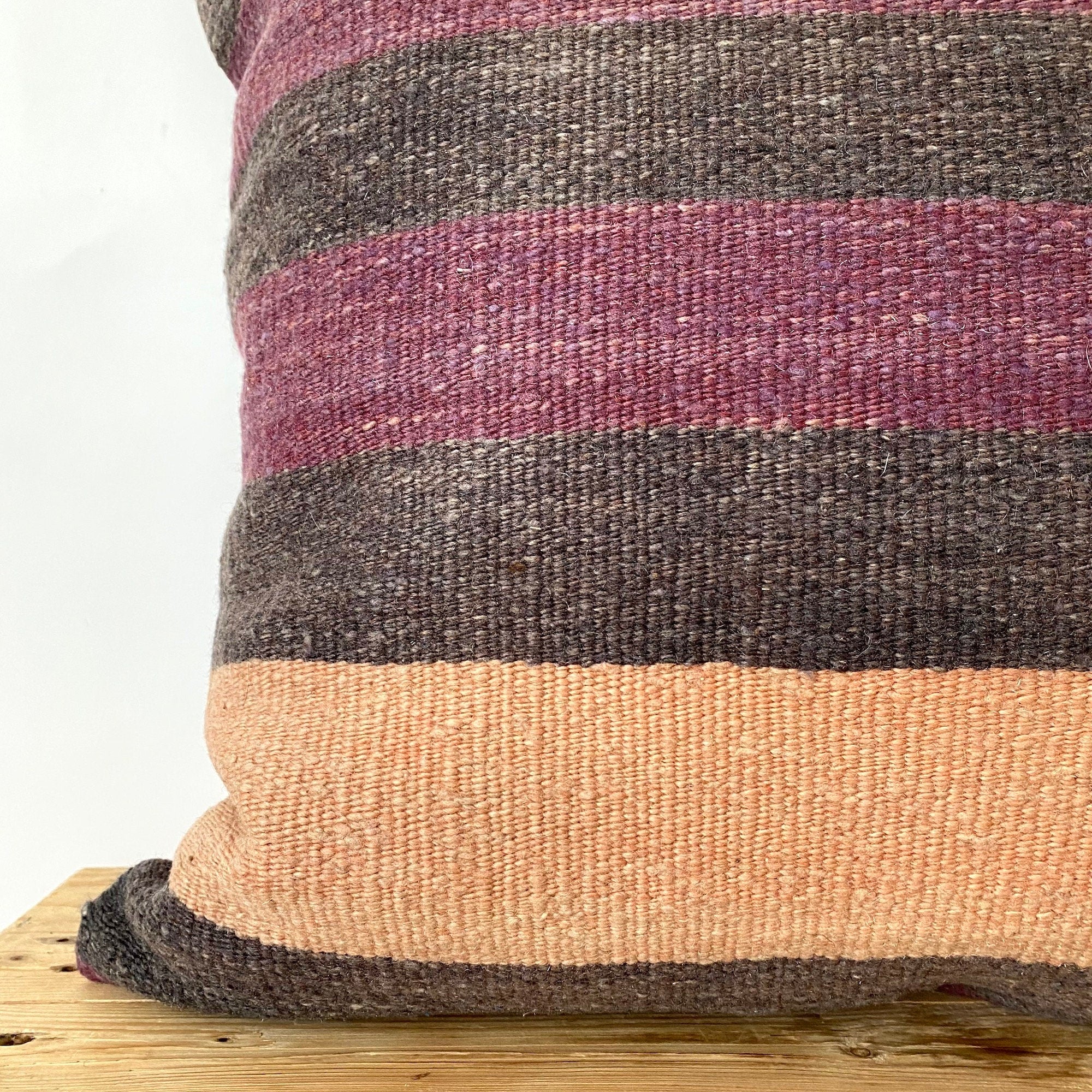 Leina - Brown Kilim Pillow Cover