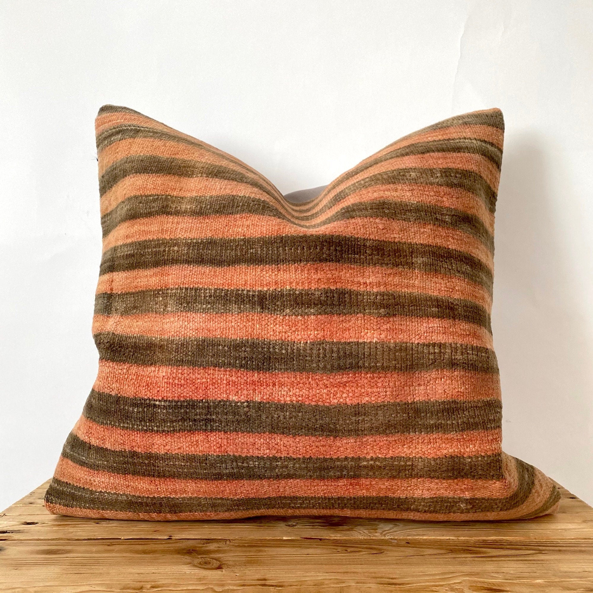 Lira - Orange Kilim Pillow Cover