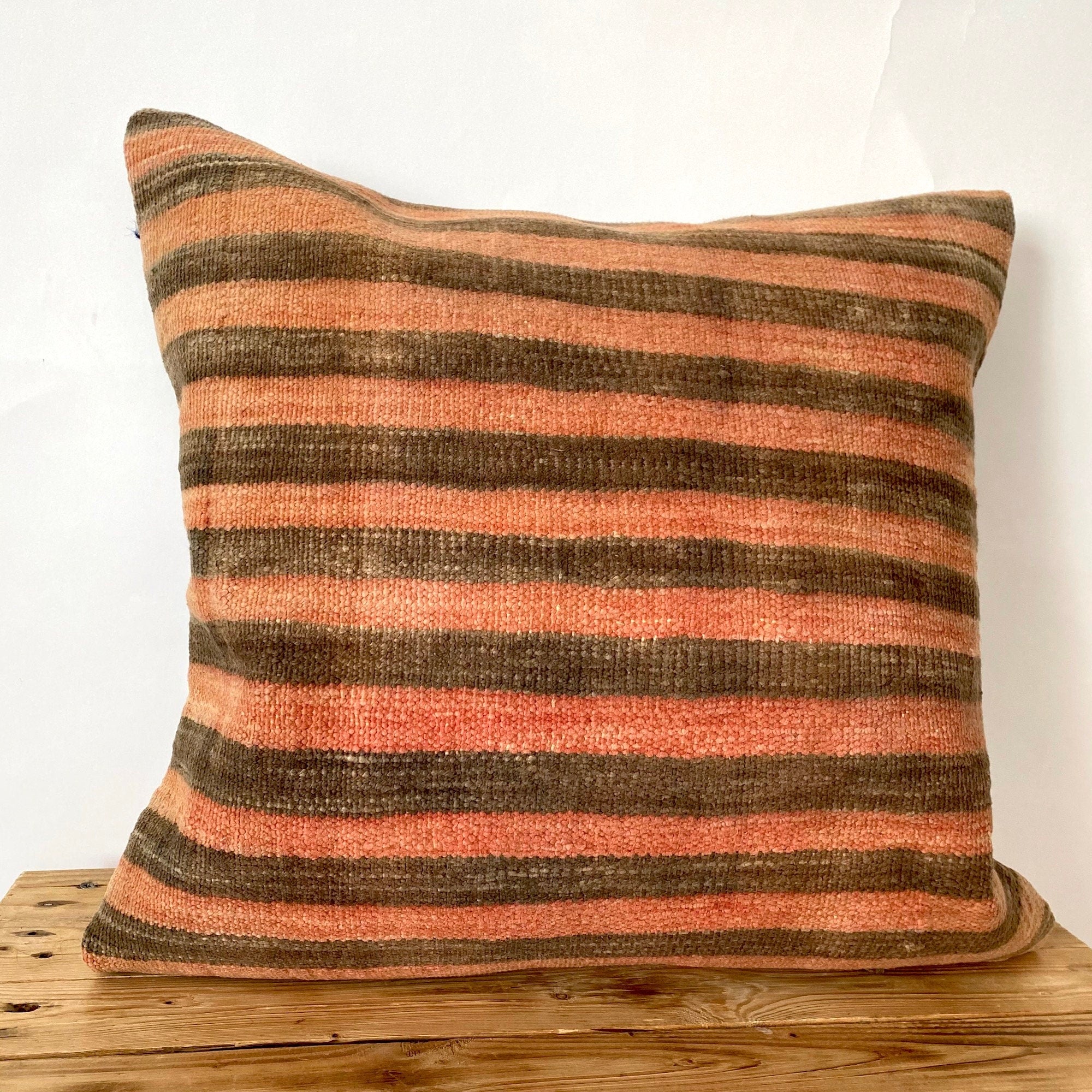 Lira - Orange Kilim Pillow Cover