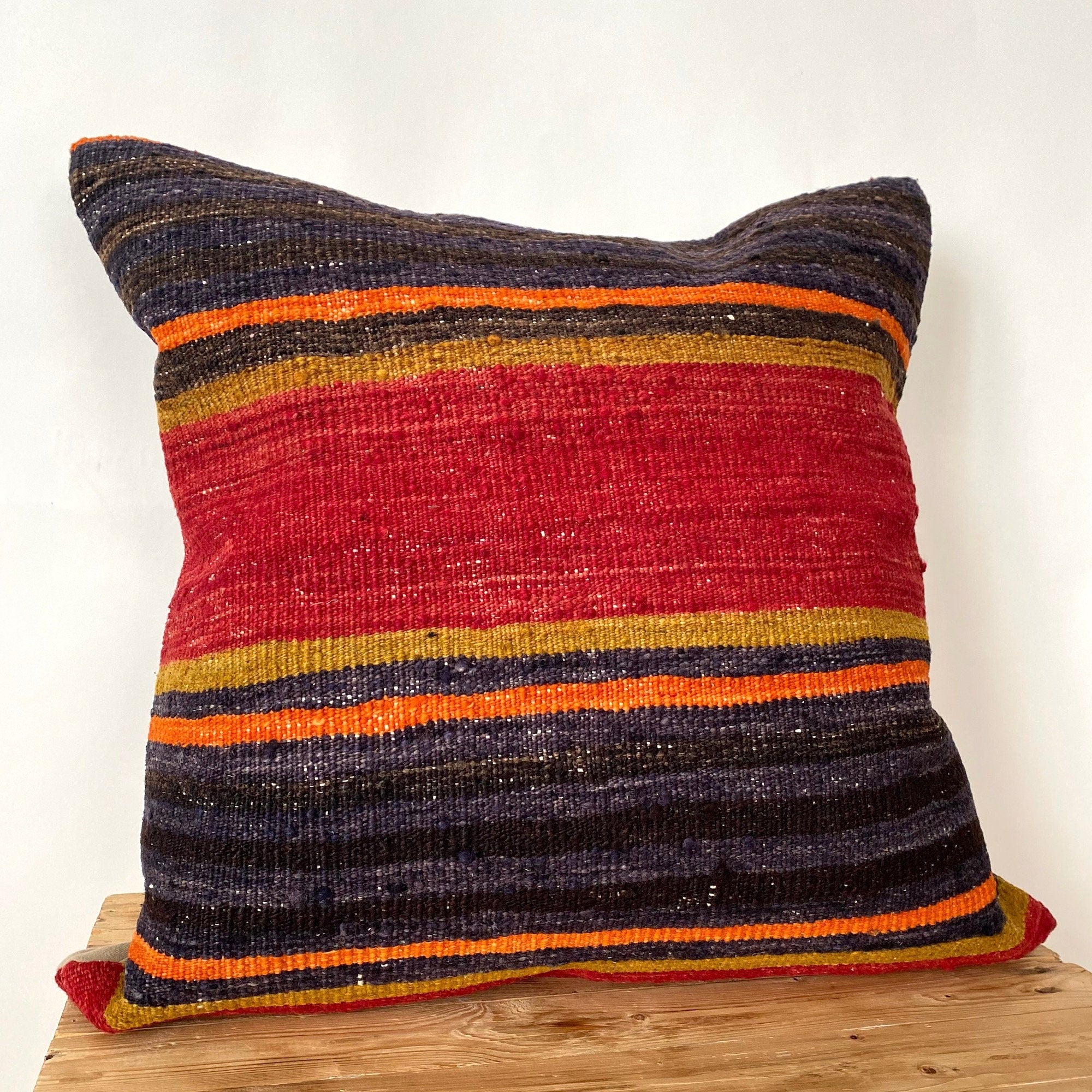 Lucienne - Black Kilim Pillow Cover