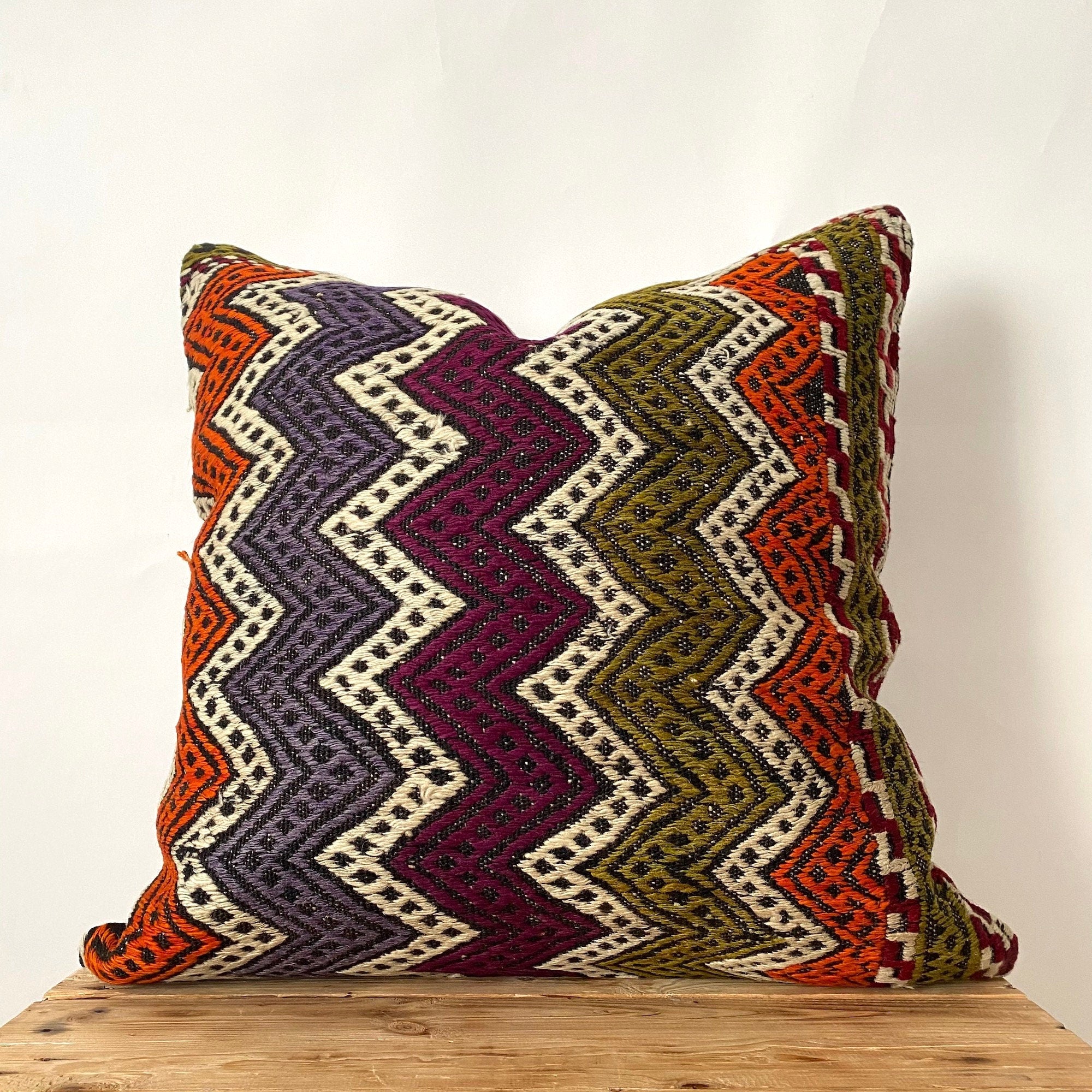 Leal - Multi Color Kilim Pillow Cover