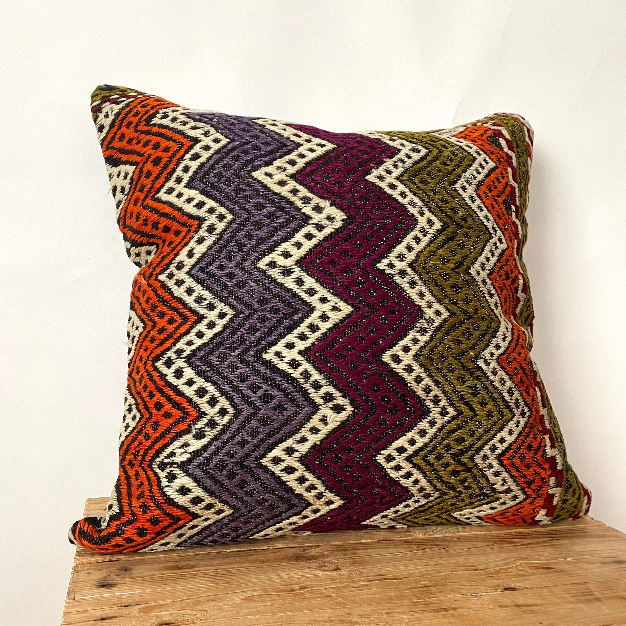 Leal - Multi Color Kilim Pillow Cover