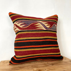 Lissandra - Red Kilim Pillow Cover