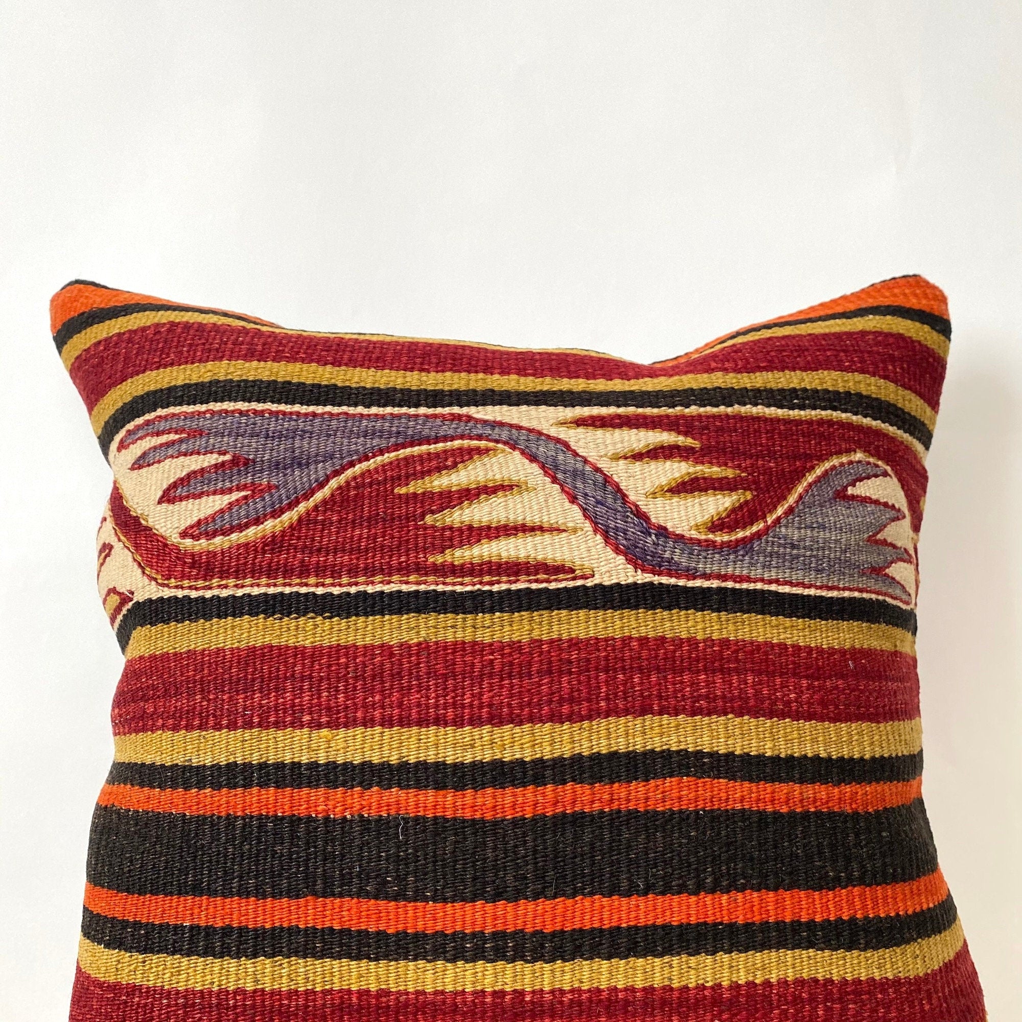 Lissandra - Red Kilim Pillow Cover