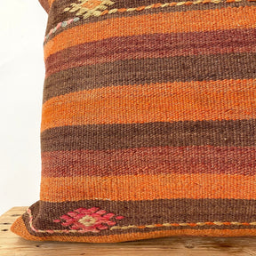 Laurinda - Orange Kilim Pillow Cover