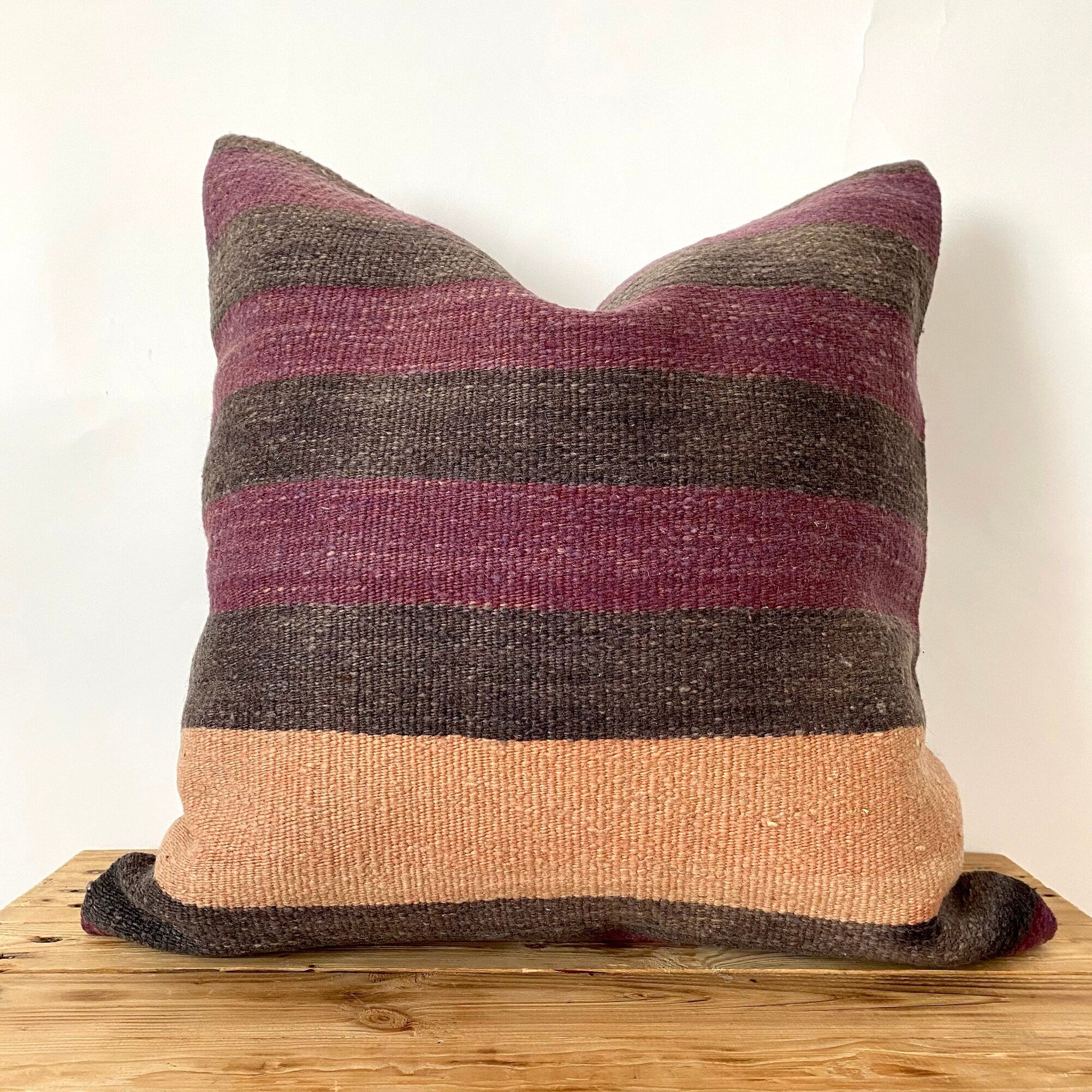 Leina - Brown Kilim Pillow Cover