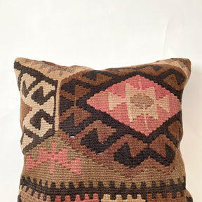 Lalita - Brown Kilim Pillow Cover