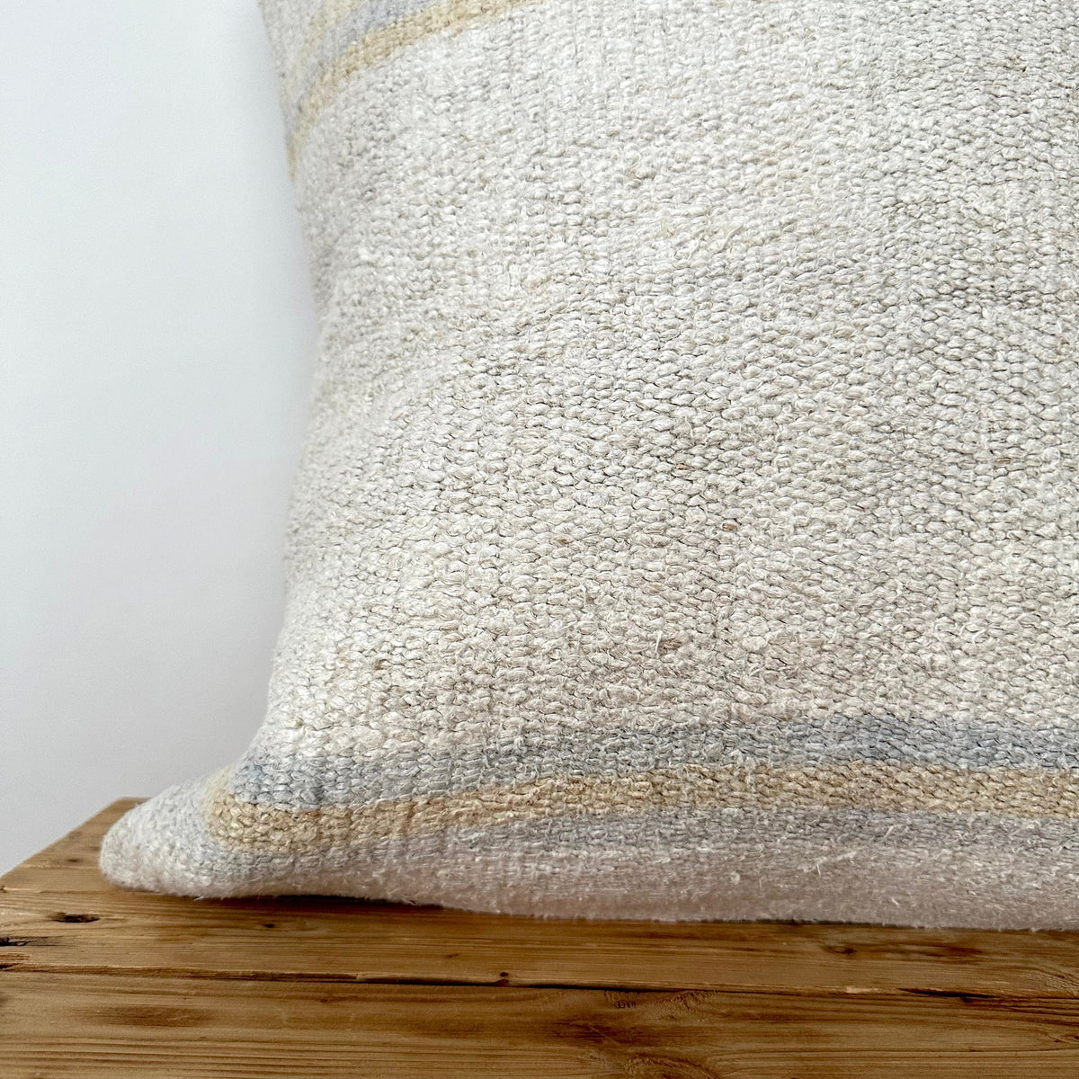 Tekla - White Hemp Pillow Cover