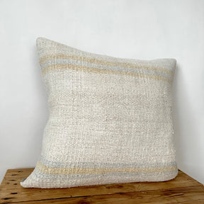 Tova - White Hemp Pillow Cover