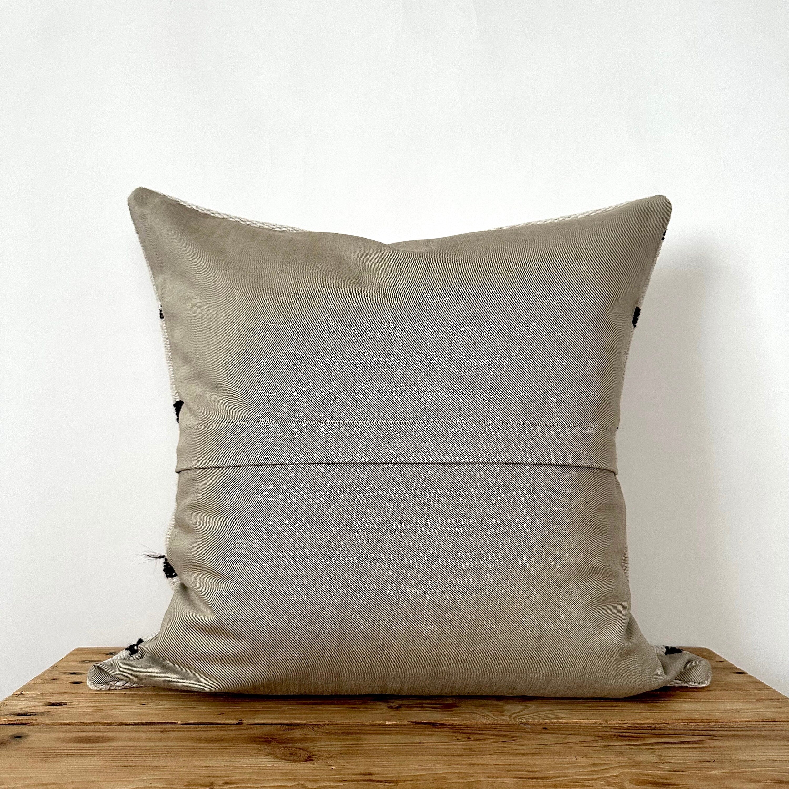 Tyrene - White Hemp Pillow Cover