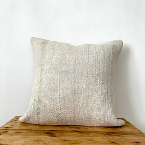 Tayla - White Hemp Pillow Cover