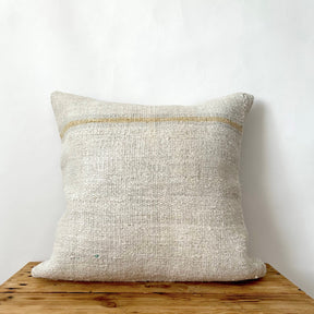 Tinley - White Hemp Pillow Cover