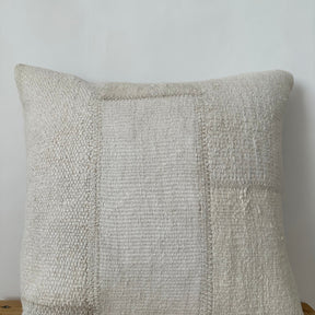 Trishelle - White Hemp Pillow Cover