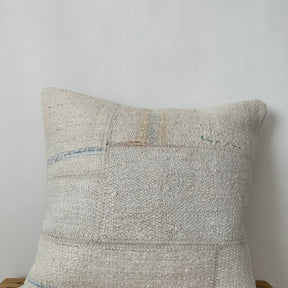 Tyrene - White Hemp Pillow Cover