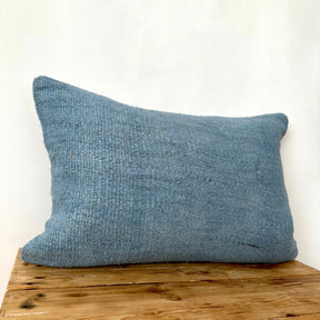 Carna - Blue Hemp Pillow Cover