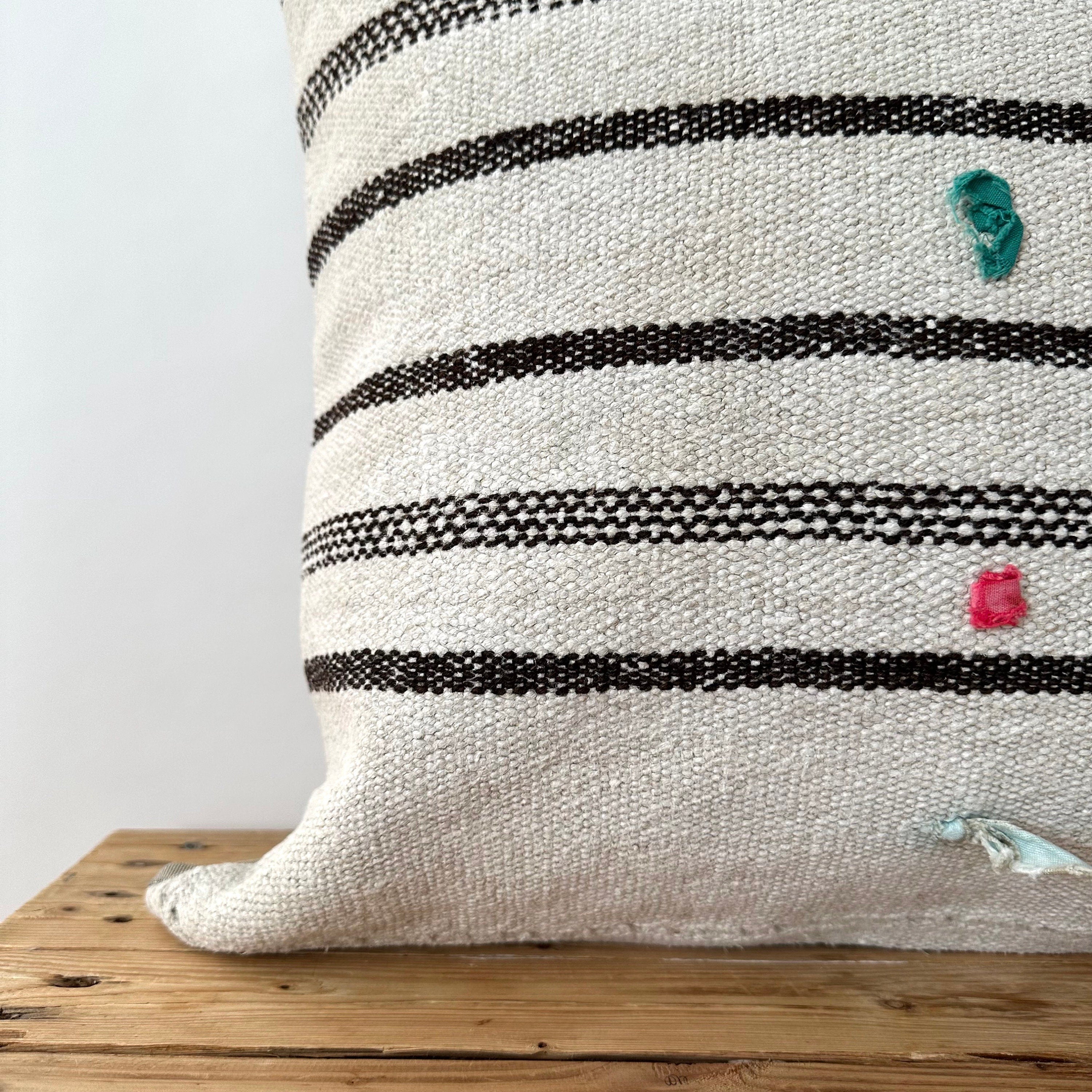 Tanwen - White Hemp Pillow Cover