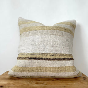 Tasmyn - White Hemp Pillow Cover