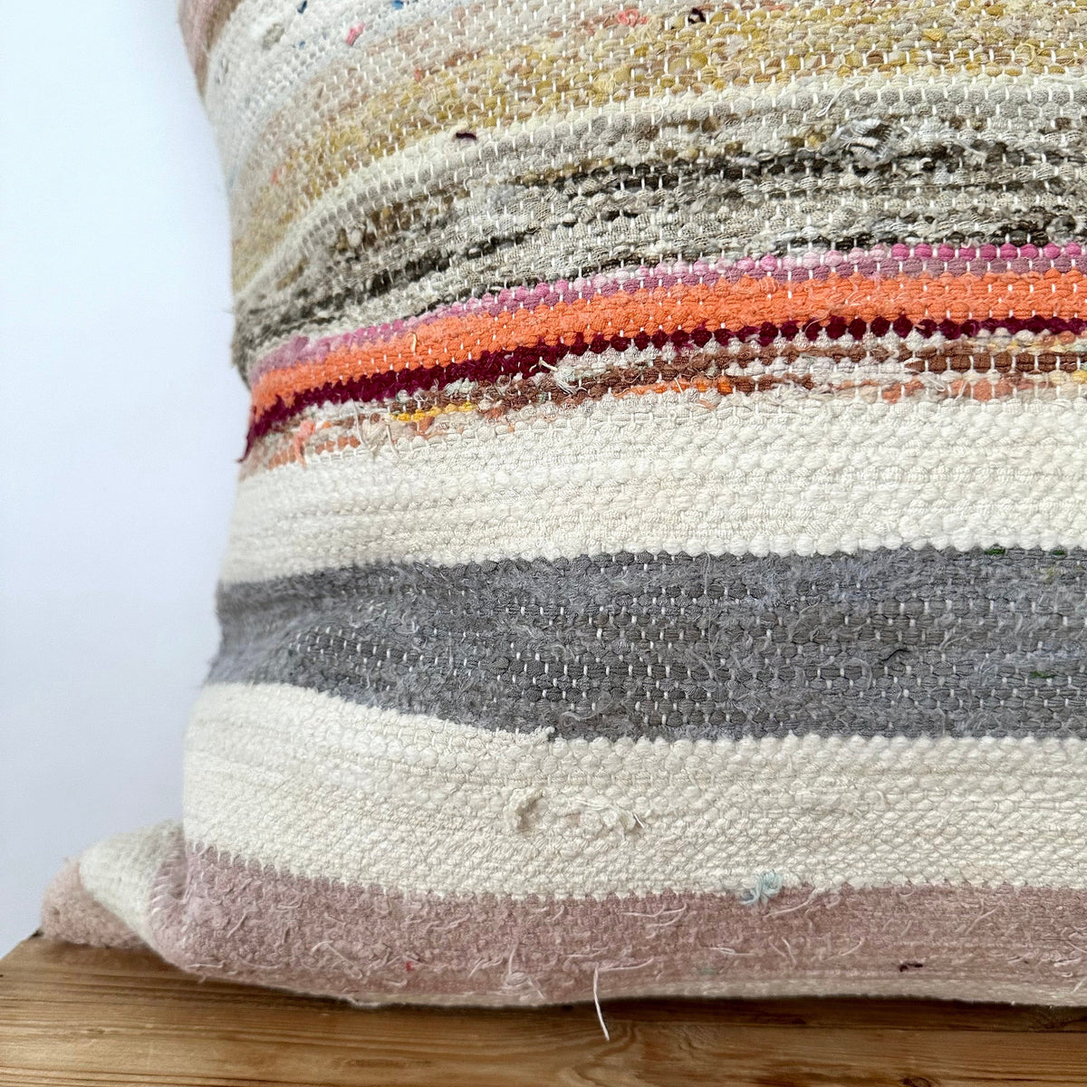 Tasman - White Hemp Pillow Cover