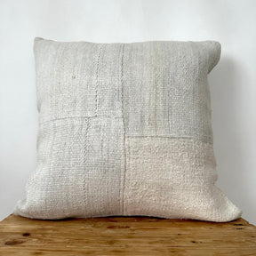 Talora - White Hemp Pillow Cover