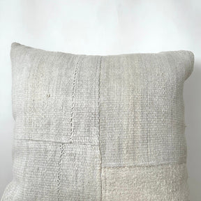 Talora - White Hemp Pillow Cover