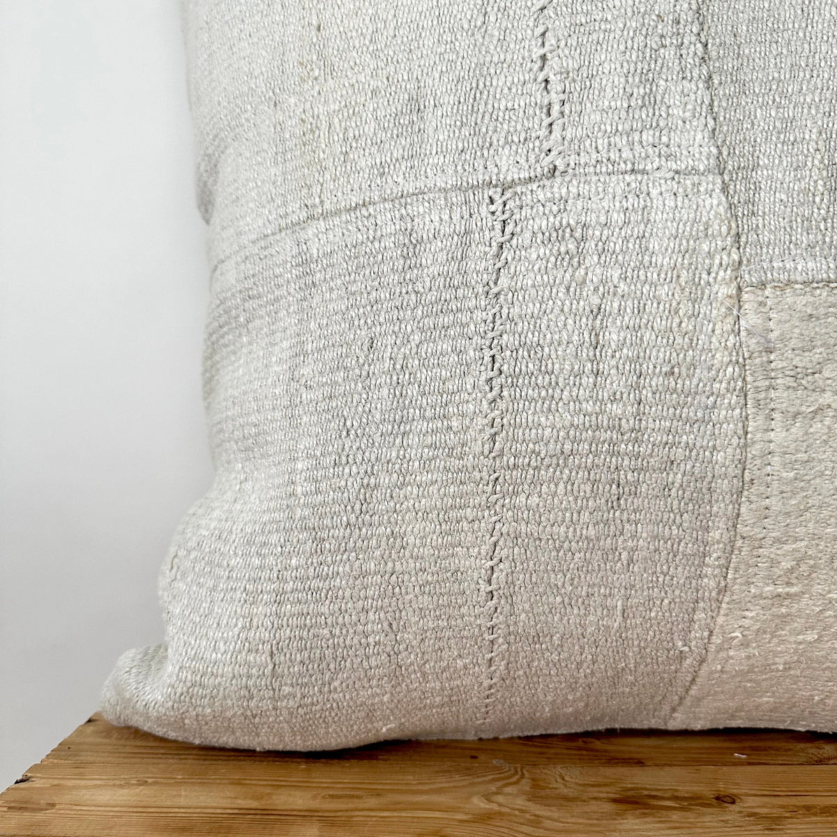 Talora - White Hemp Pillow Cover