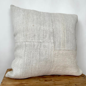 Talora - White Hemp Pillow Cover