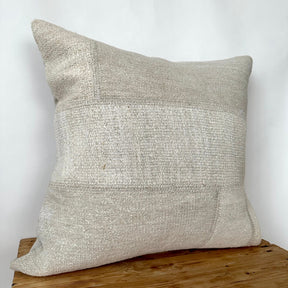 Tere - White Hemp Pillow Cover