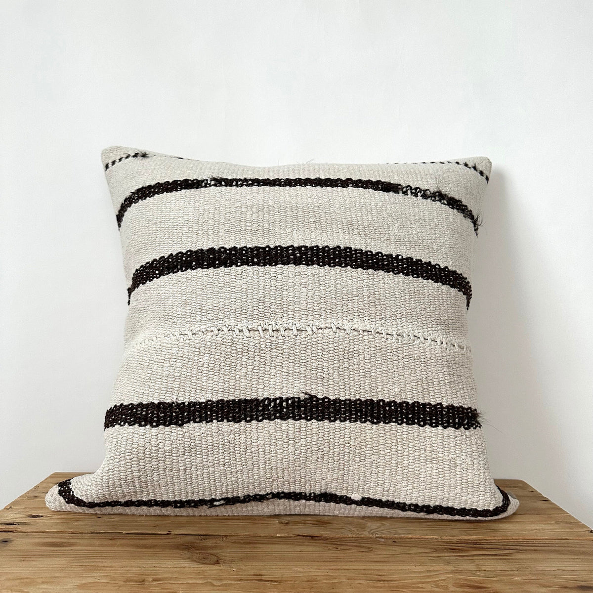 Corliss - White Hemp Pillow Cover