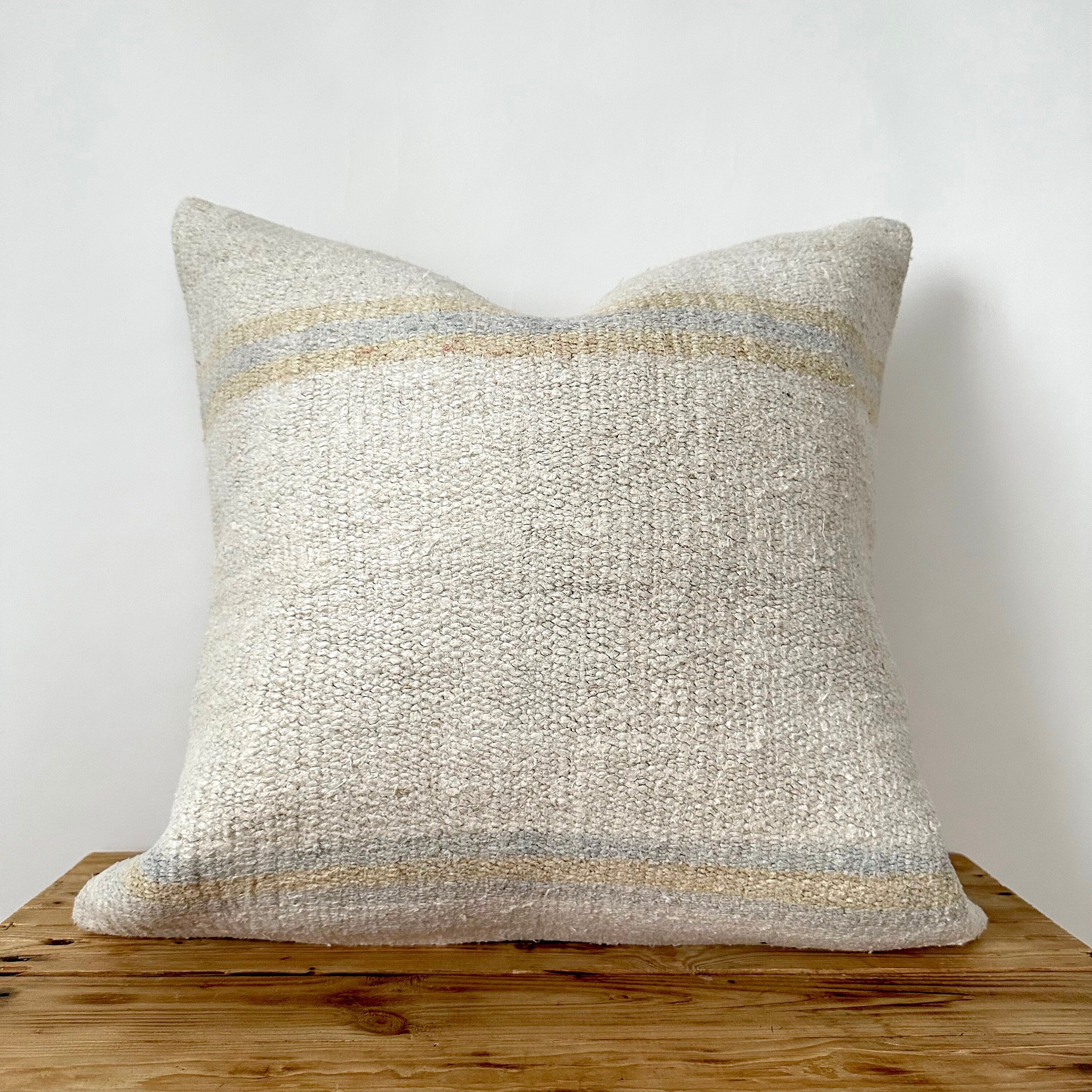 Tekla - White Hemp Pillow Cover