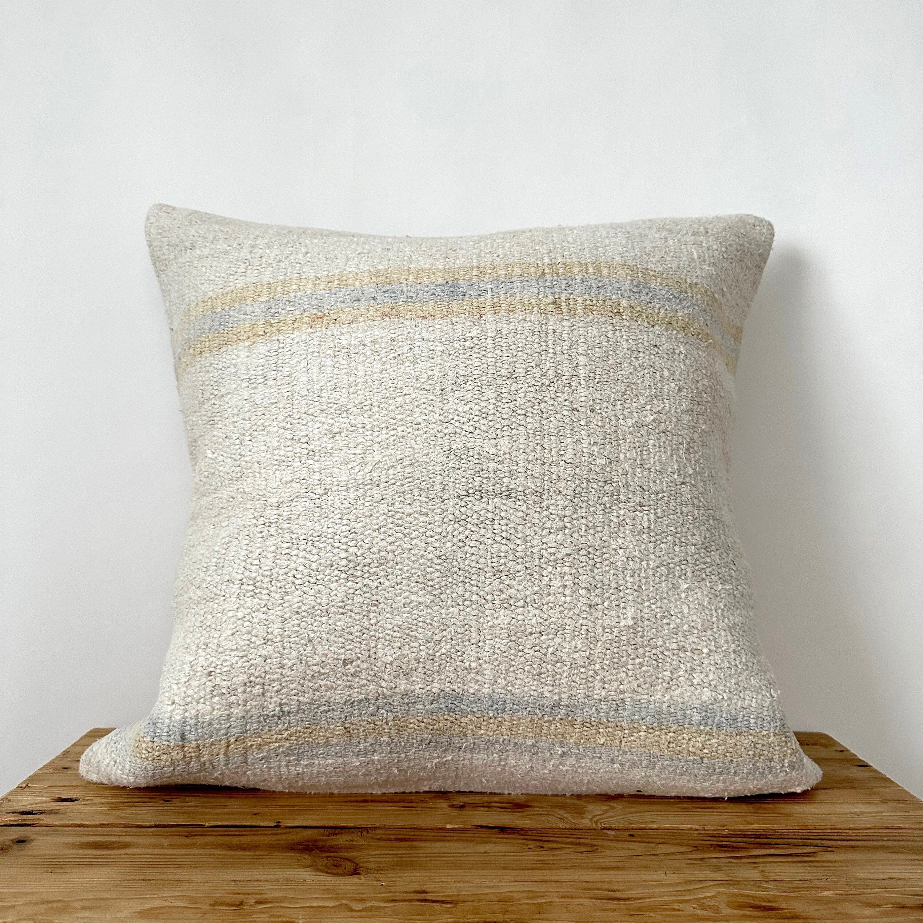 Tekla - White Hemp Pillow Cover