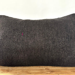 Lilac - Brown Hemp Pillow Cover