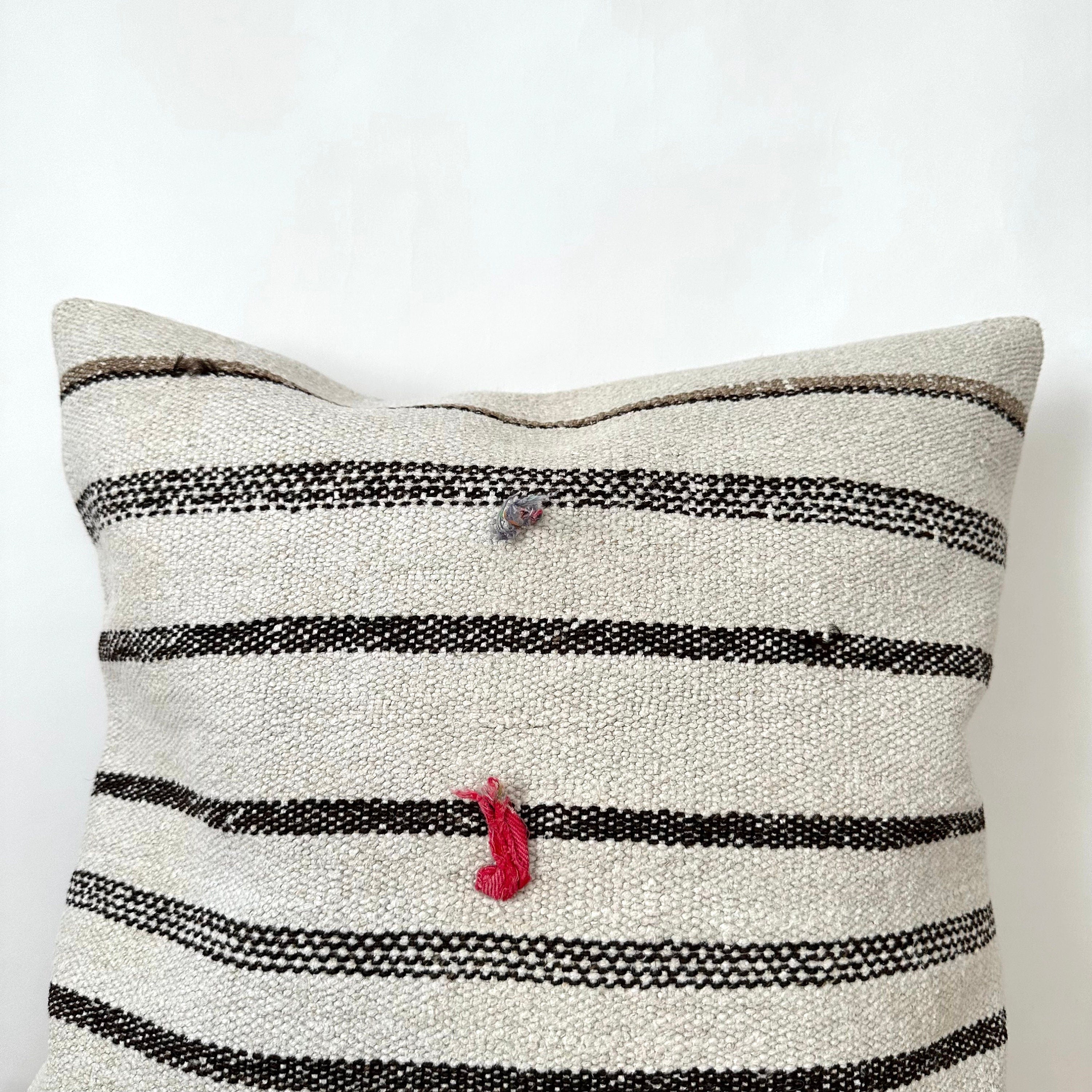 Toril - White Hemp Pillow Cover