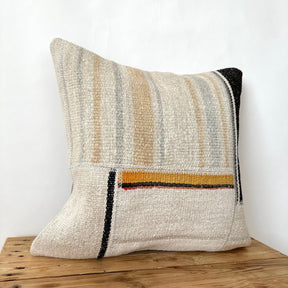 Tasia - White Hemp Pillow Cover