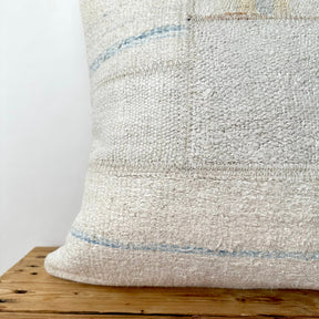 Tyrene - White Hemp Pillow Cover