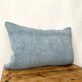 Chessa - Blue Hemp Pillow Cover