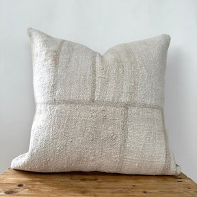 Thilda - White Hemp Pillow Cover