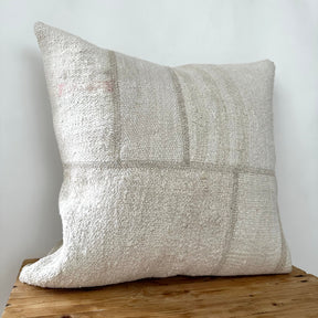 Thilda - White Hemp Pillow Cover