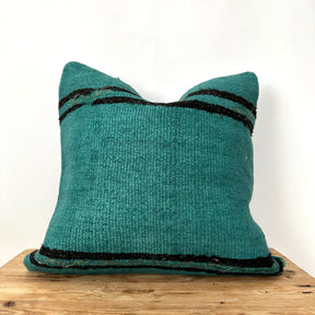 Cataleia - Turquoise Hemp Pillow Cover