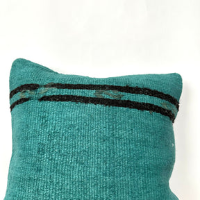 Cataleia - Turquoise Hemp Pillow Cover