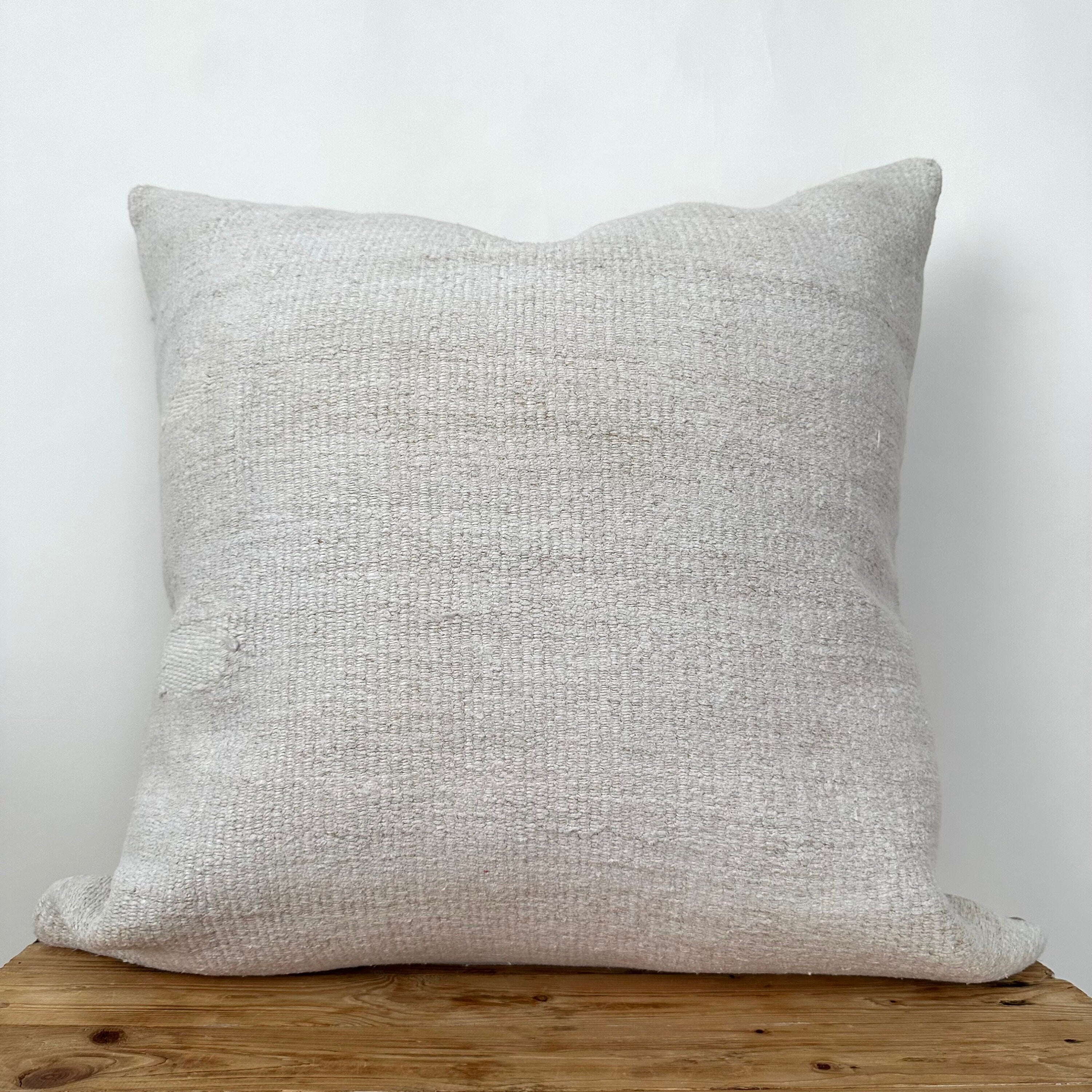 Tinsley - White Hemp Pillow Cover