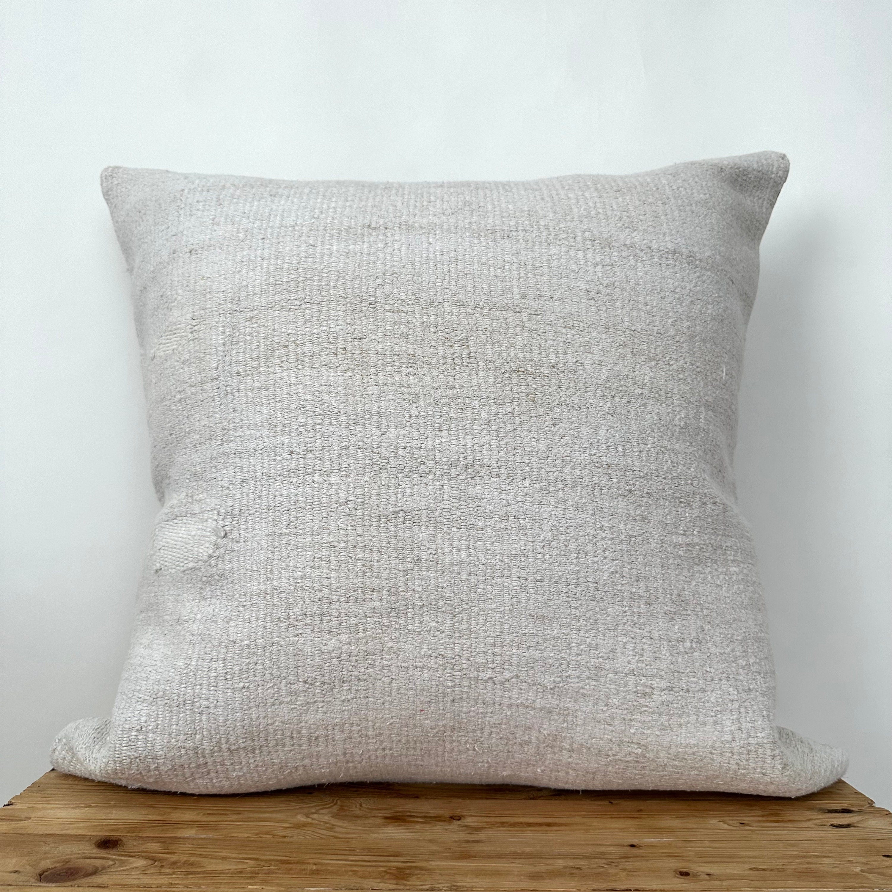 Tinsley - White Hemp Pillow Cover