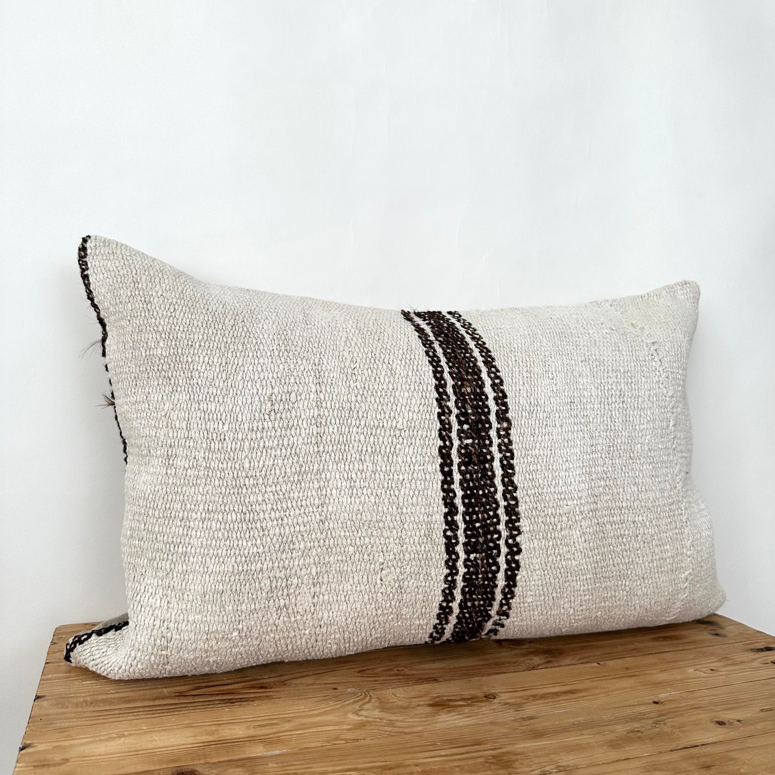 Tamarae - White Hemp Pillow Cover