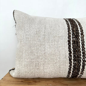 Tamarae - White Hemp Pillow Cover