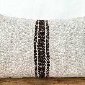 Tamarae - White Hemp Pillow Cover